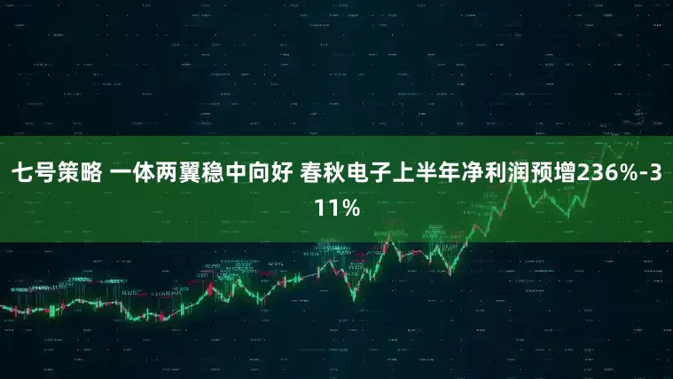 七号策略 一体两翼稳中向好 春秋电子上半年净利润预增236%-311%